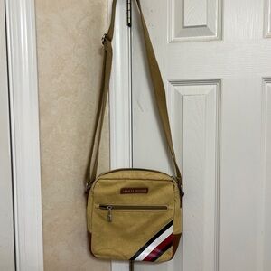 Vintage Tommy Hilfiger Tan Saddle Crossbody Bag